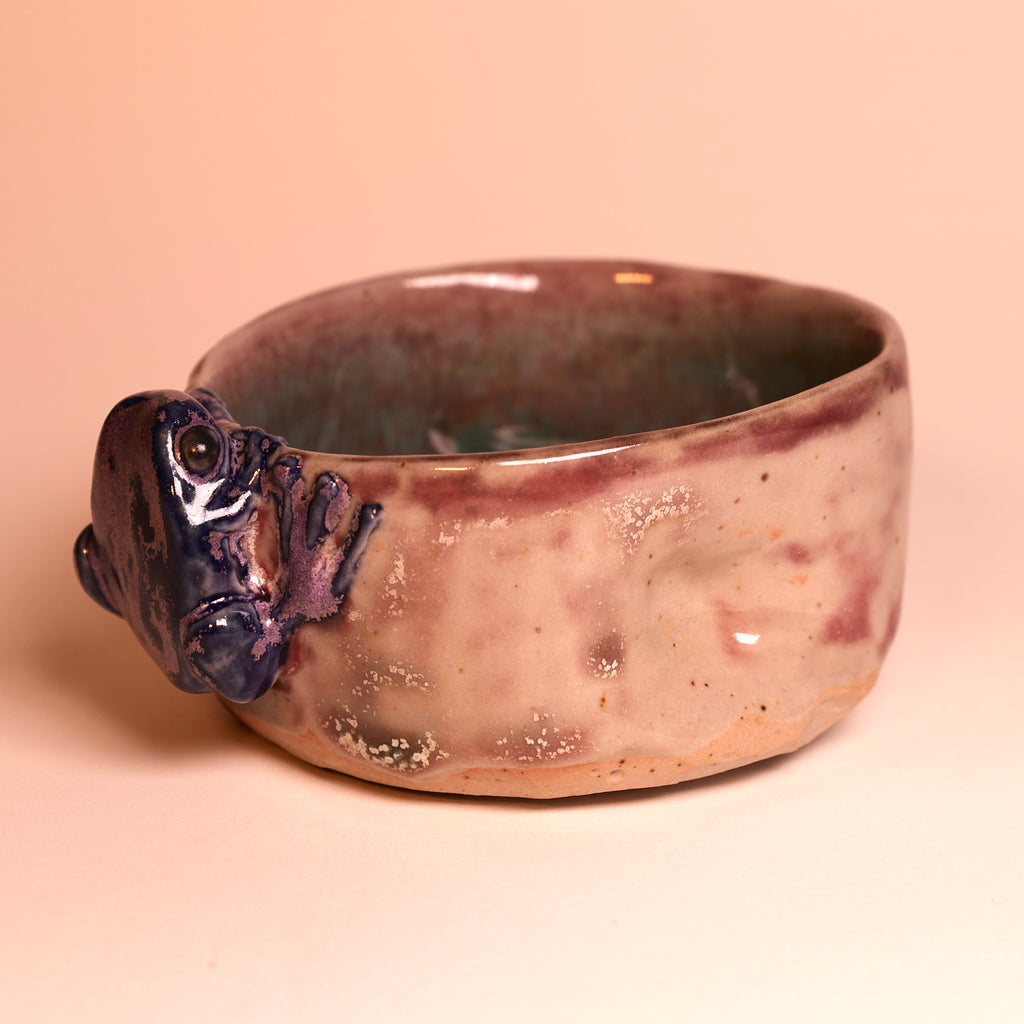 Purple Frog Tea Cup