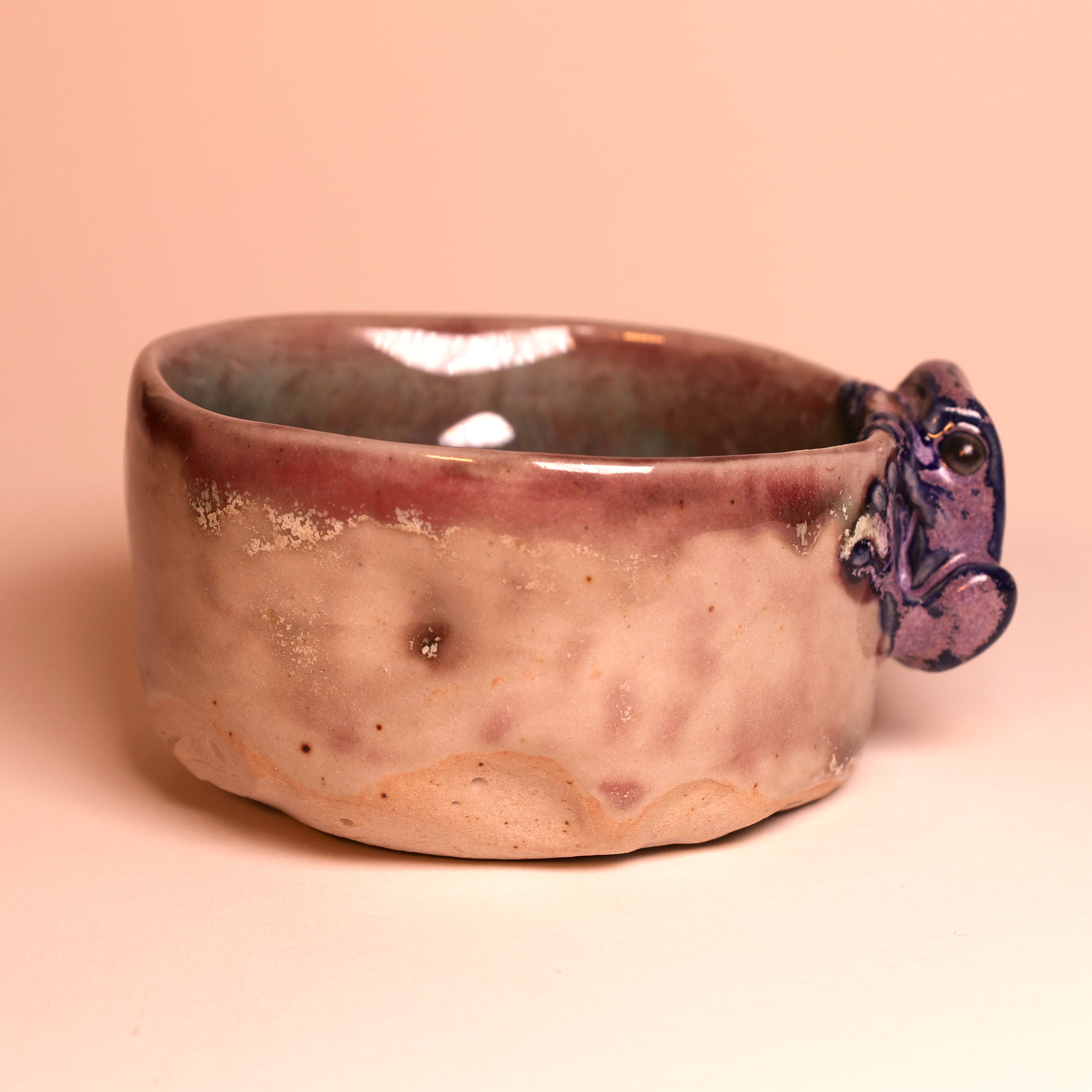 Purple Frog Tea Cup