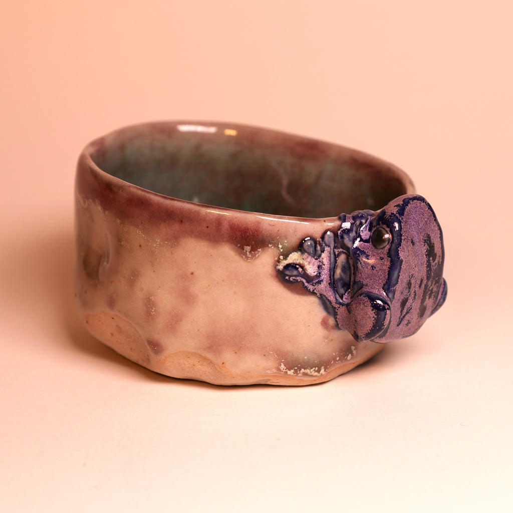 Purple Frog Tea Cup