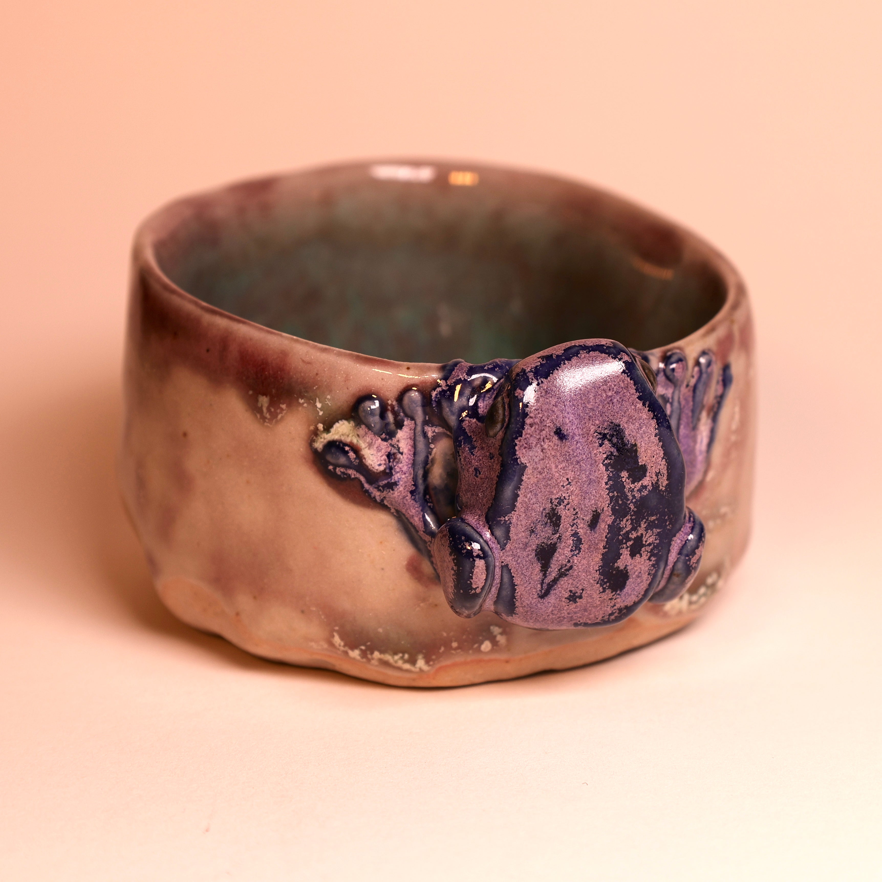 Purple Frog Tea Cup