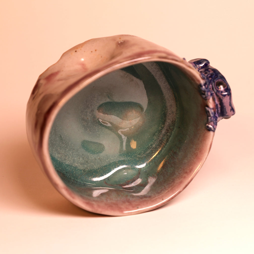 Purple Frog Tea Cup