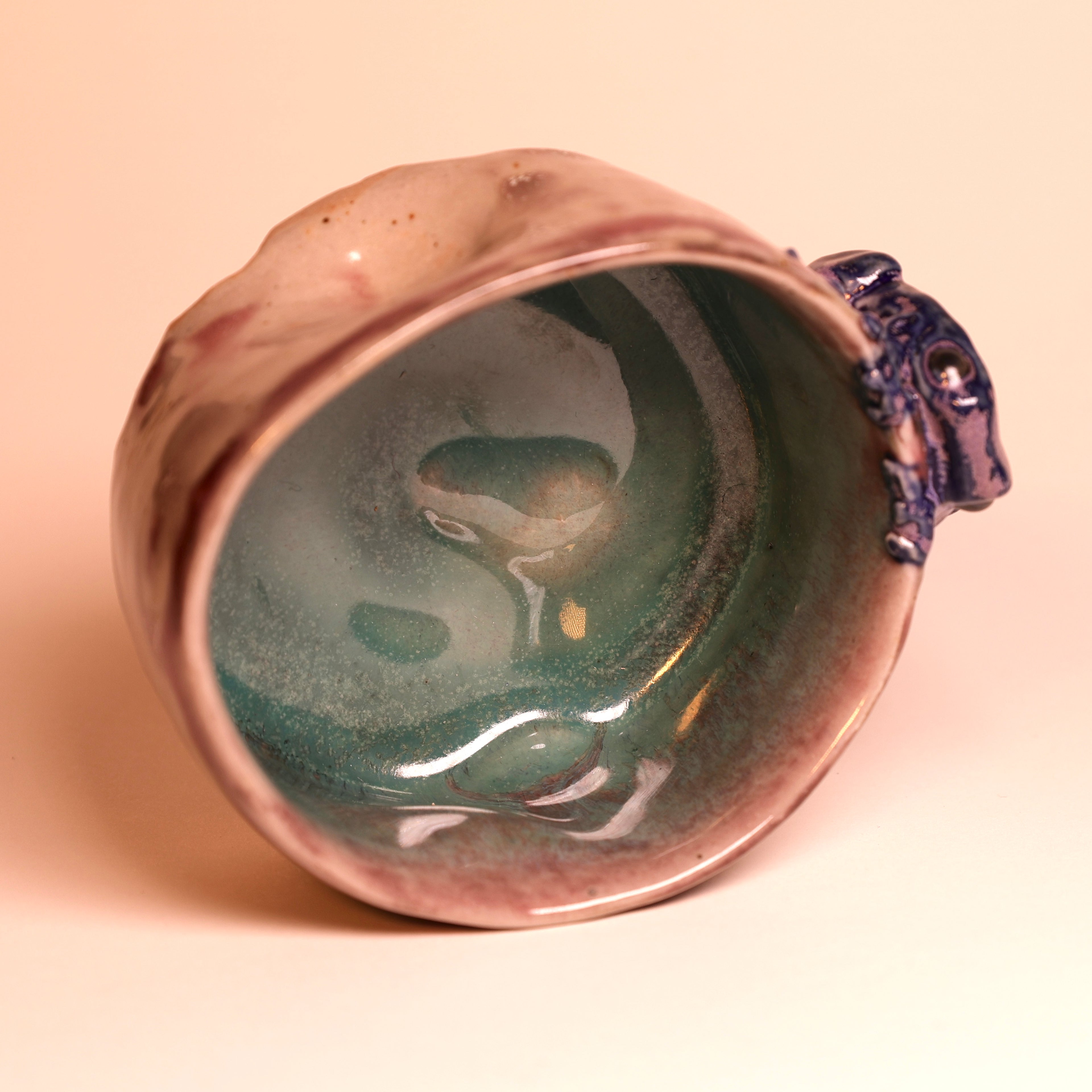 Purple Frog Tea Cup