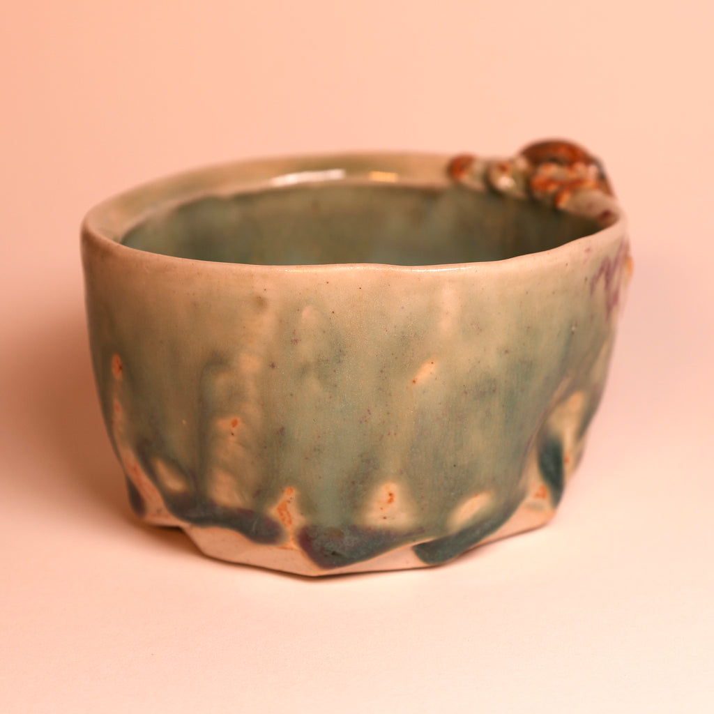 Brown Frog Tea Cup