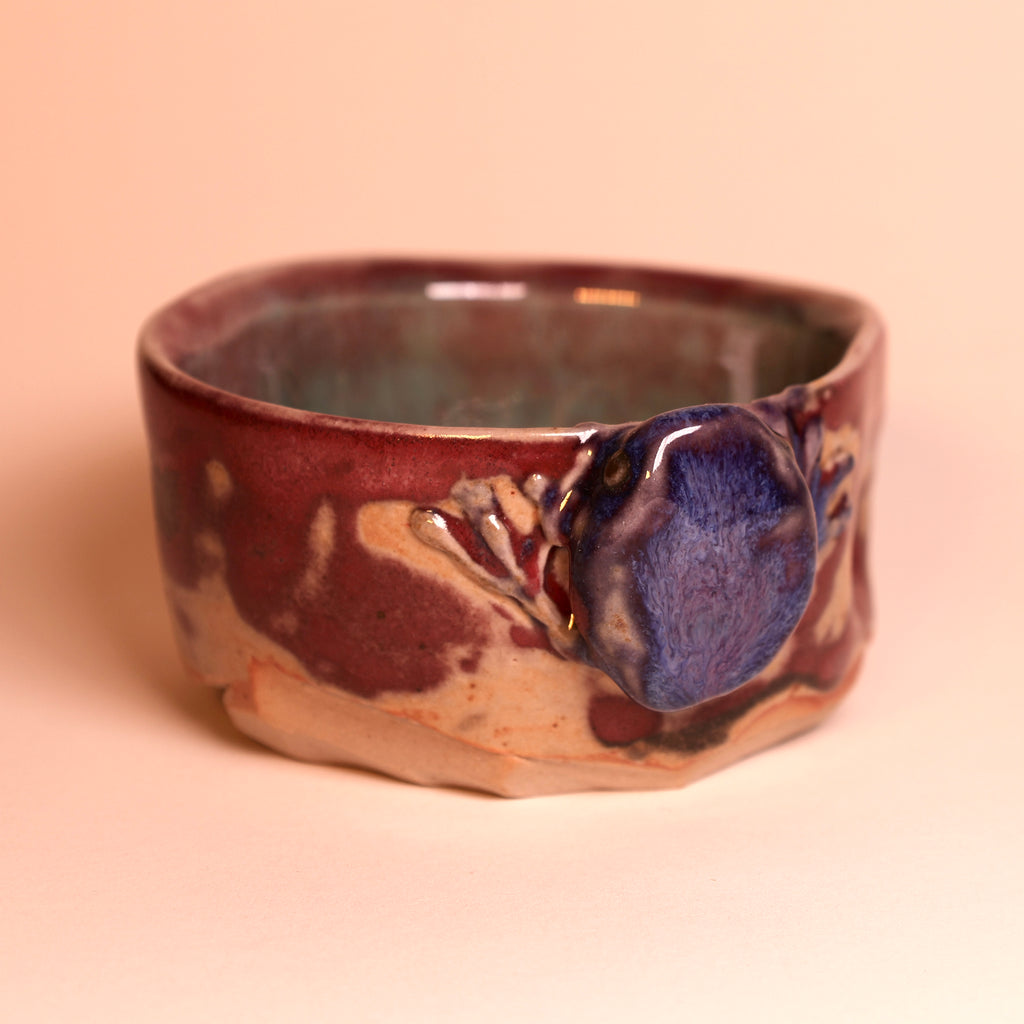 Violet Frog Tea Cup