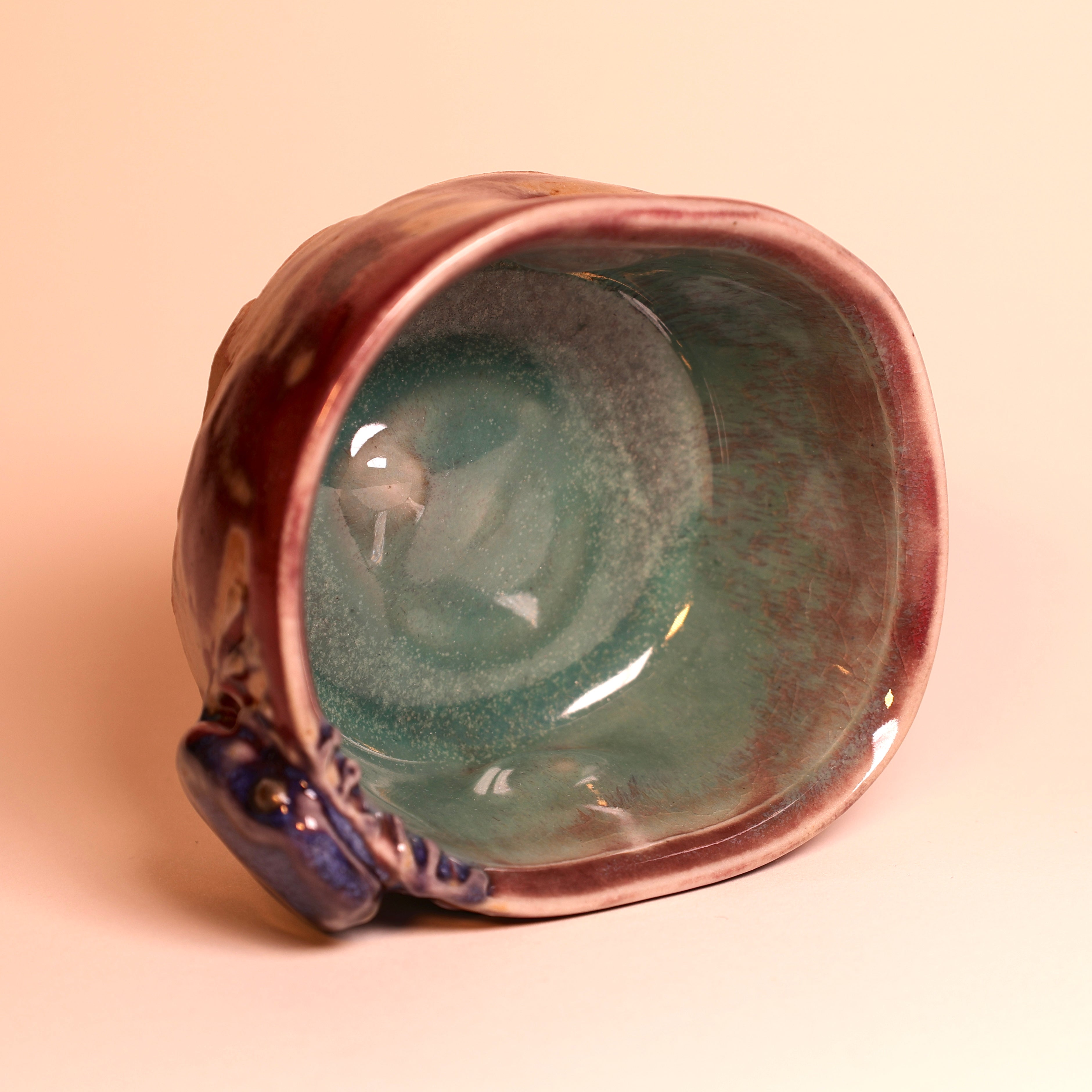 Violet Frog Tea Cup