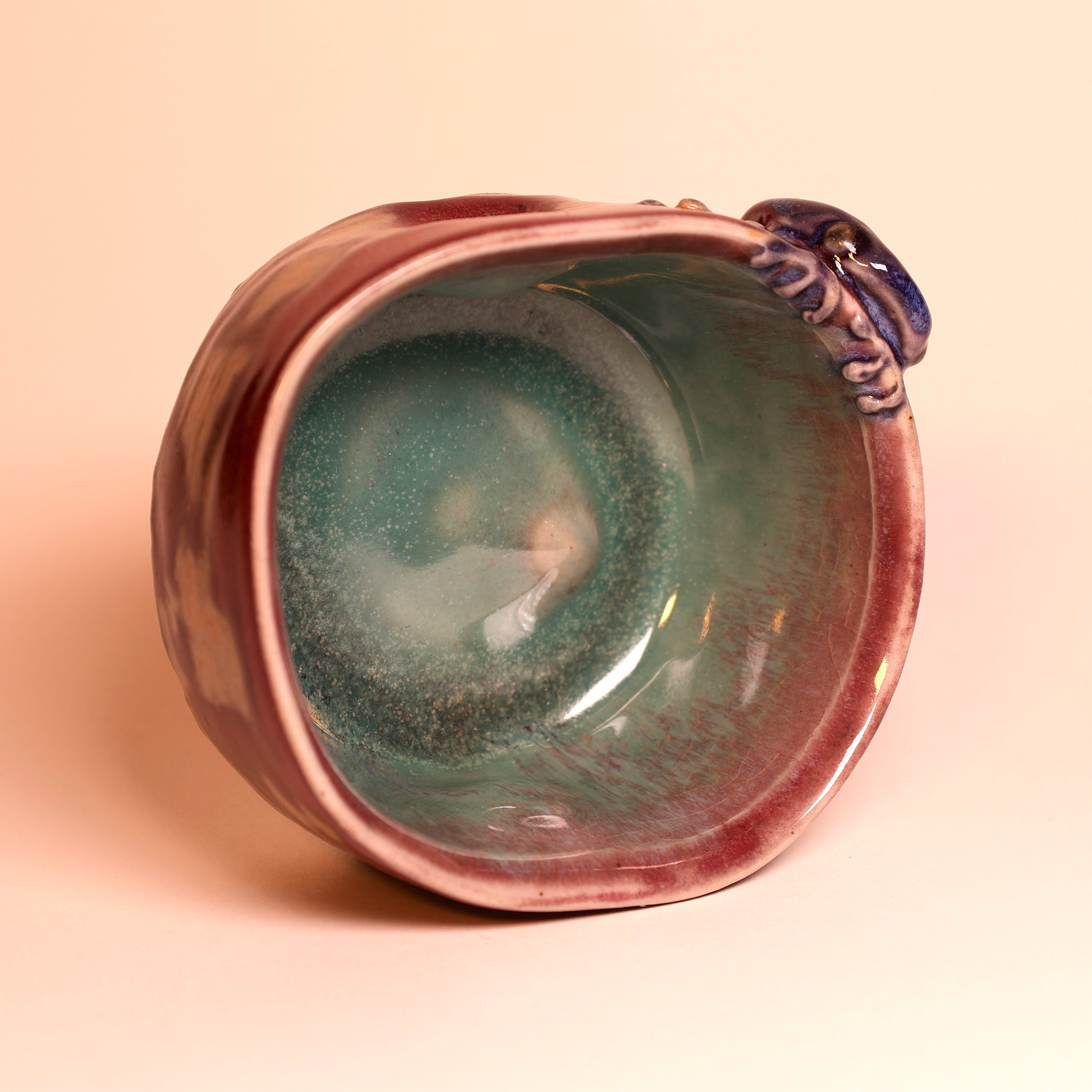 Violet Frog Tea Cup