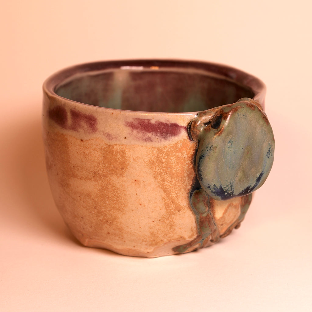 Teal Frog Tea Bowl (Medium)