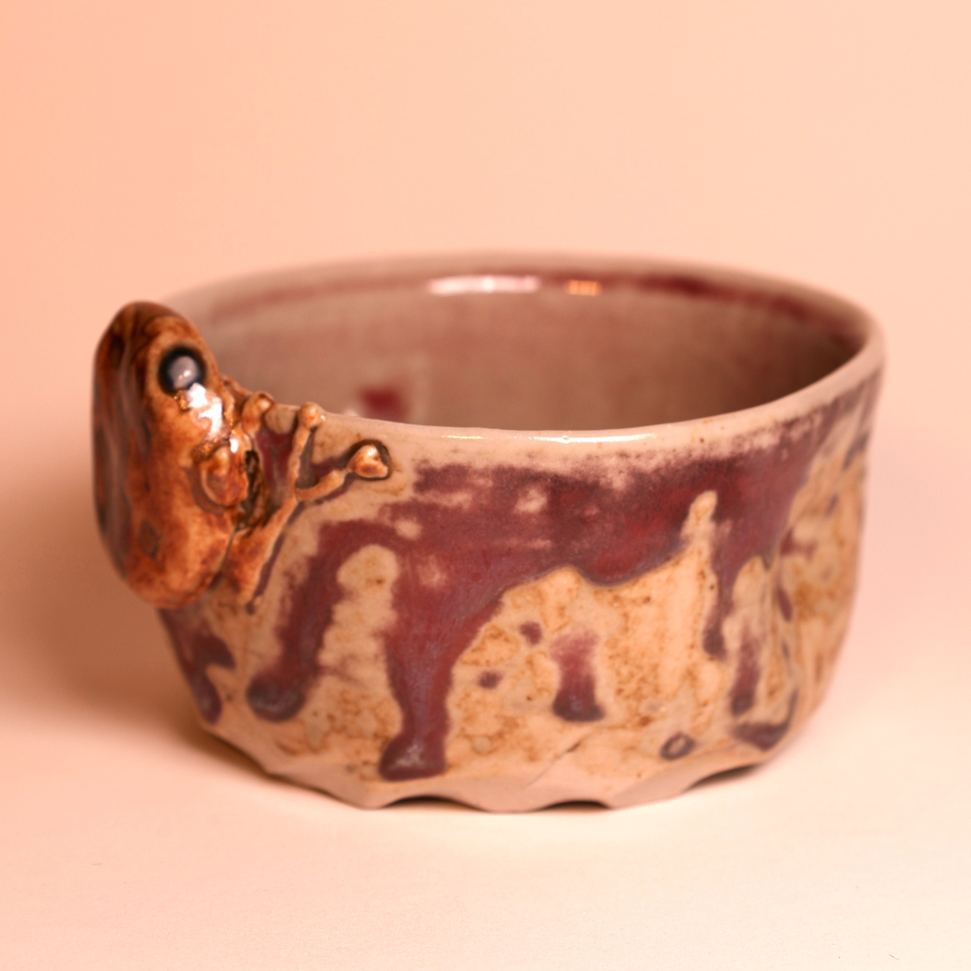 Mottled Frog Tea Cup