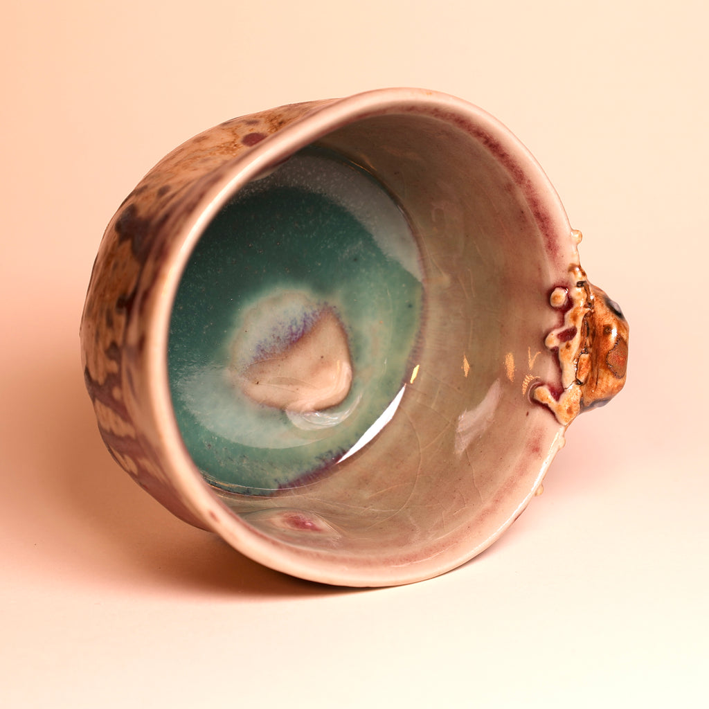 Mottled Frog Tea Cup