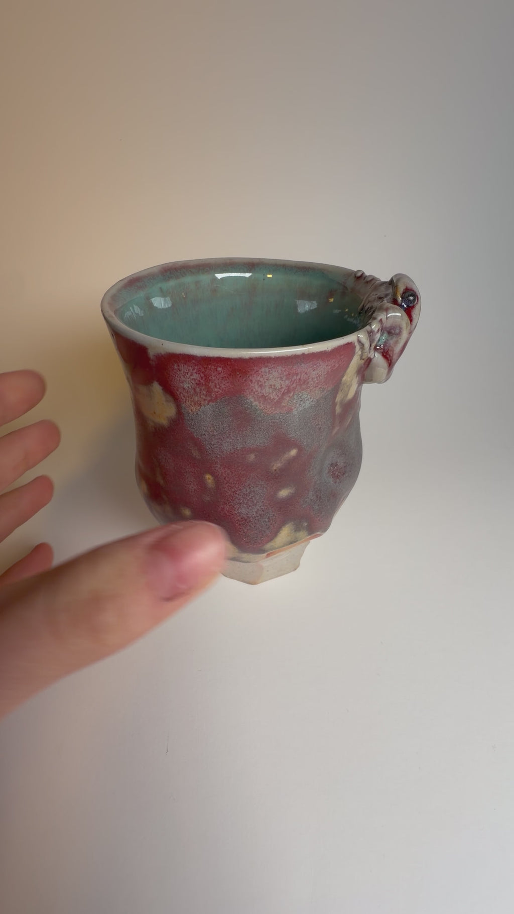Tall Footed Frog Cup