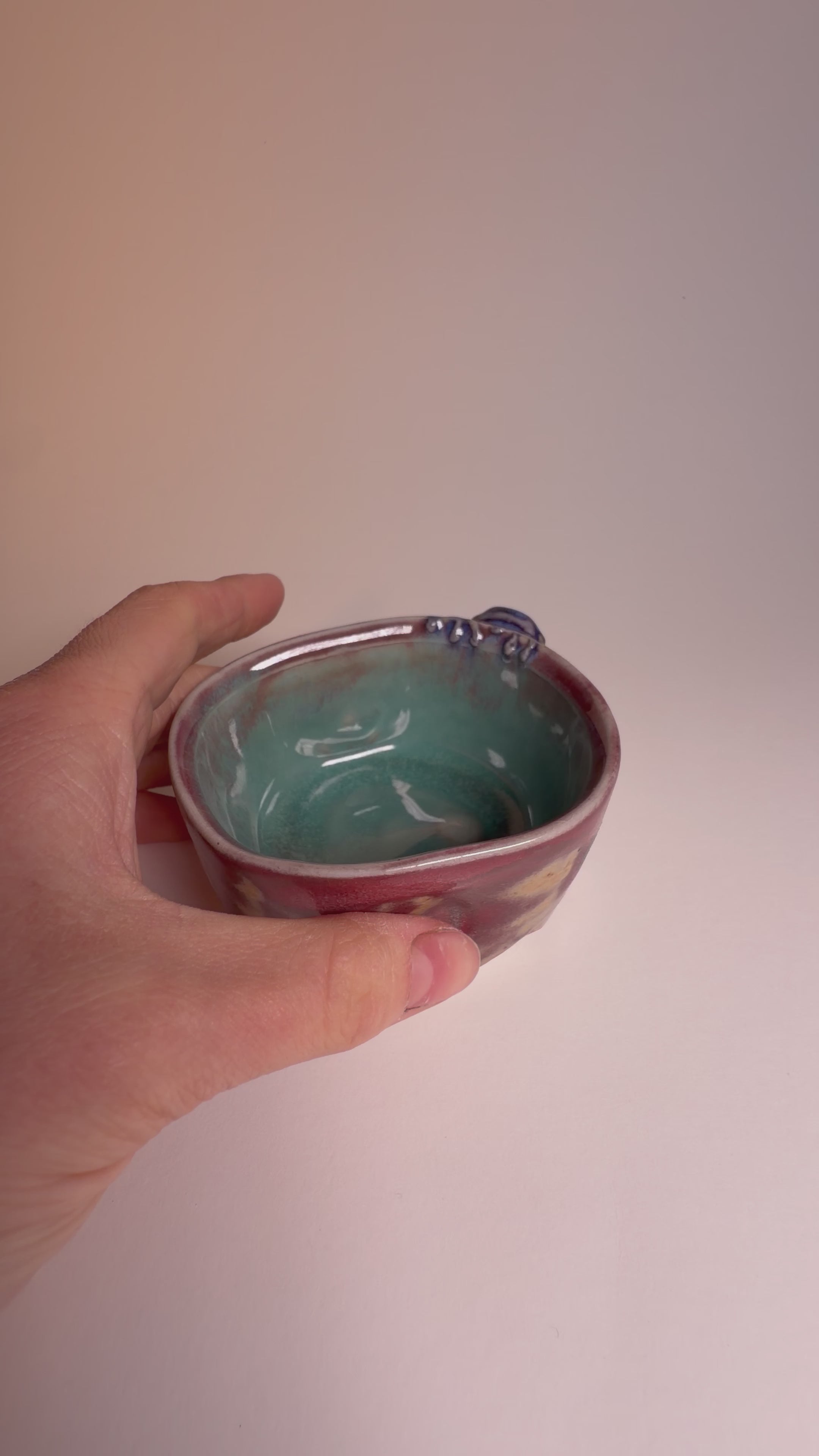 Violet Frog Tea Cup